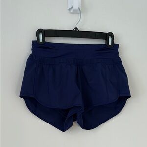 Vintage Lululemon Women's Navy Blue Athletic Shorts